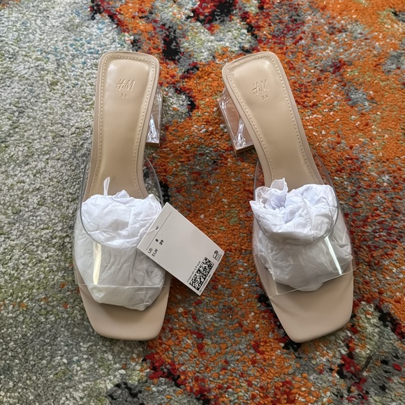 h&mTransparent-heel Mules size 8 - Picture 7 of 9